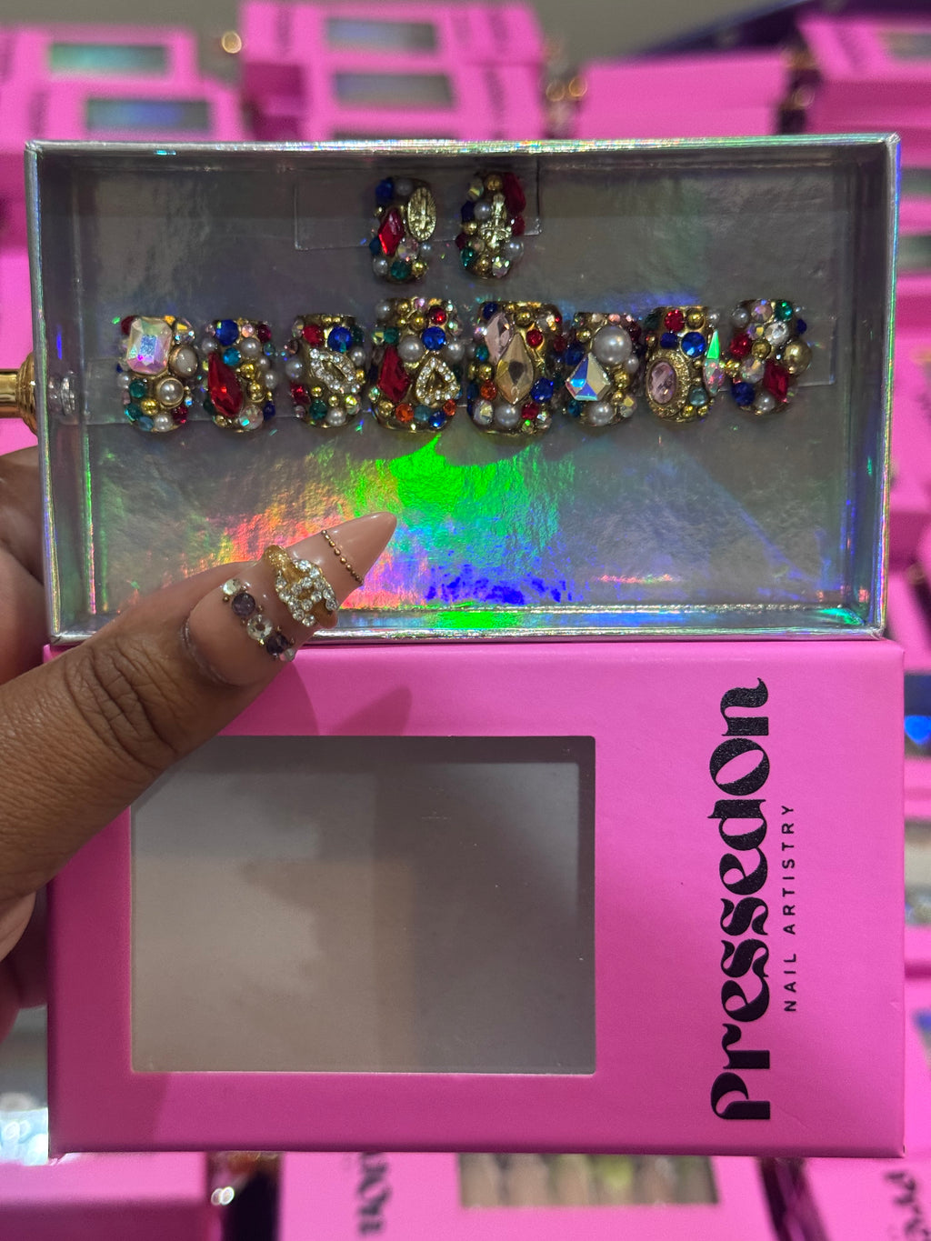 Treasure Chest (Short) Press-On Nails