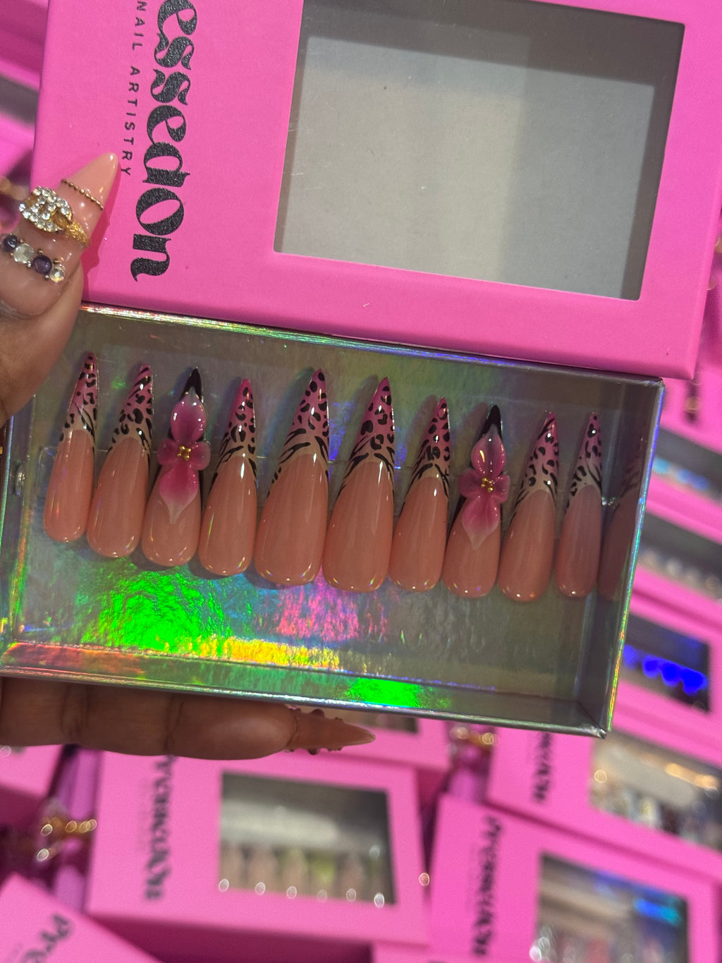 Wild Orchid(Long) Press-On Nails