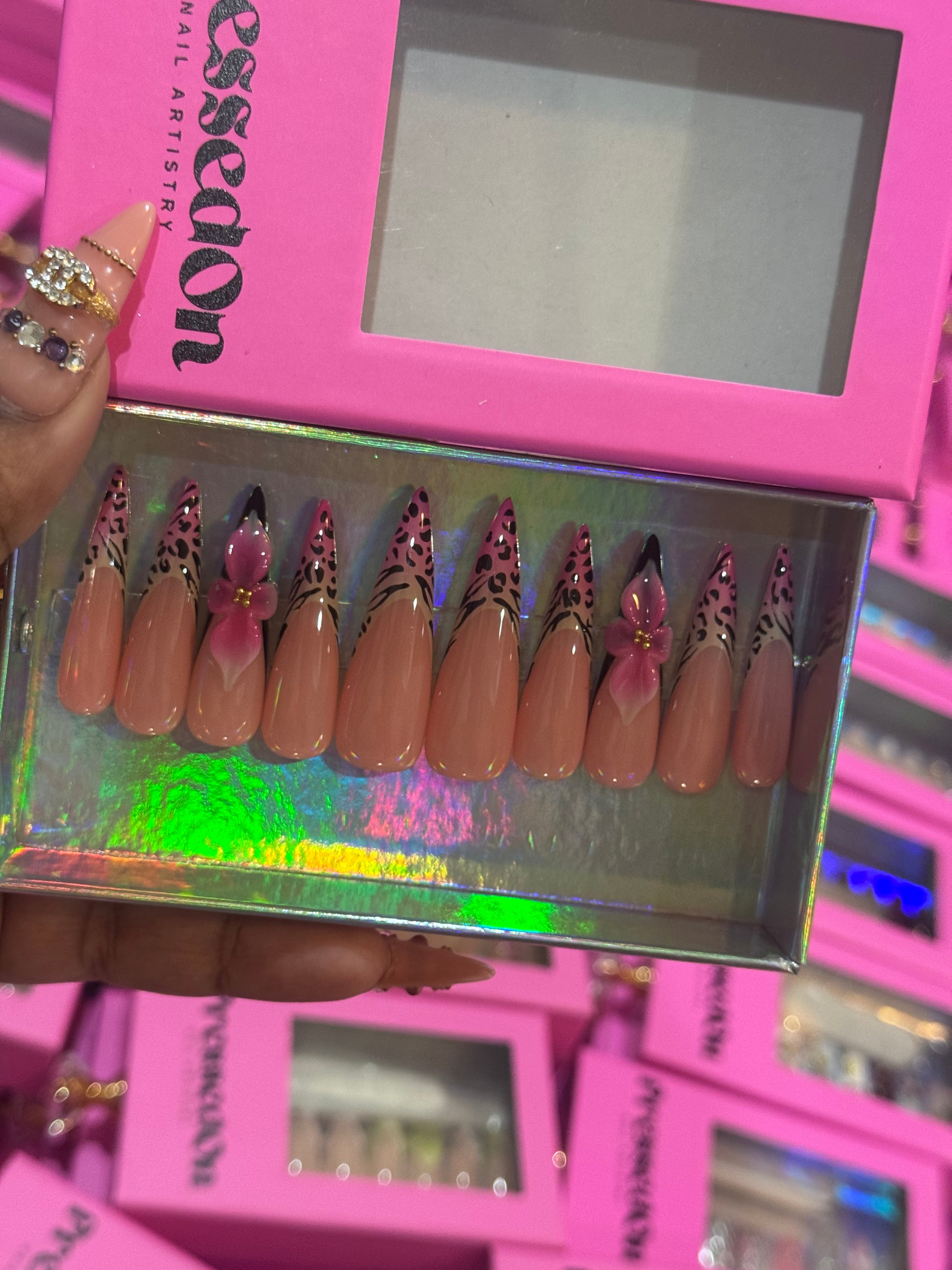 Wild Orchid(Long) Press-On Nails