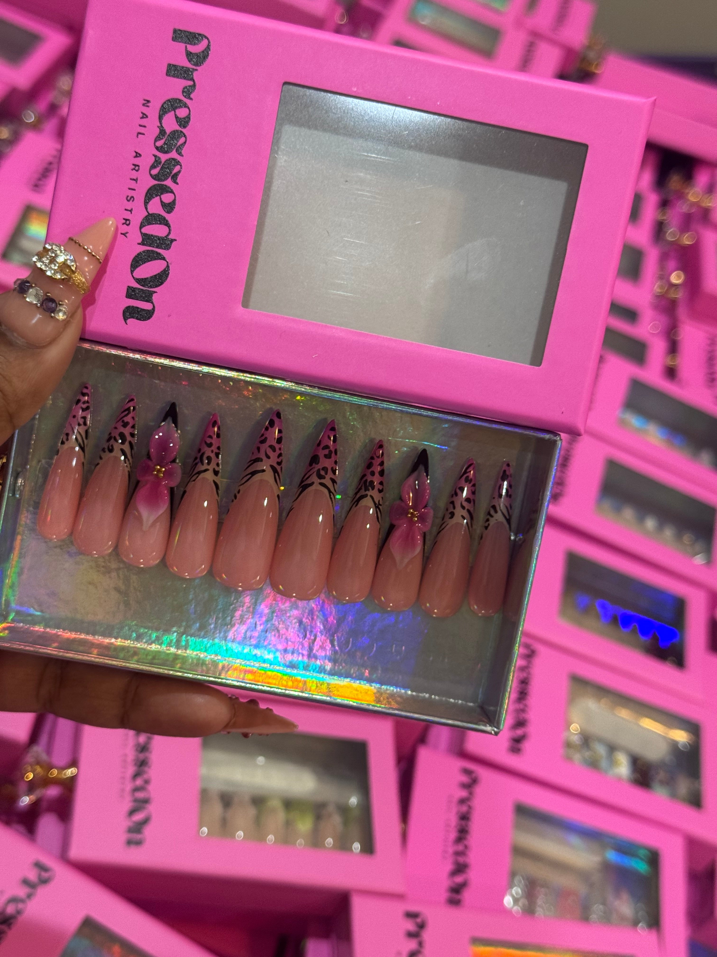 Wild Orchid(Long) Press-On Nails