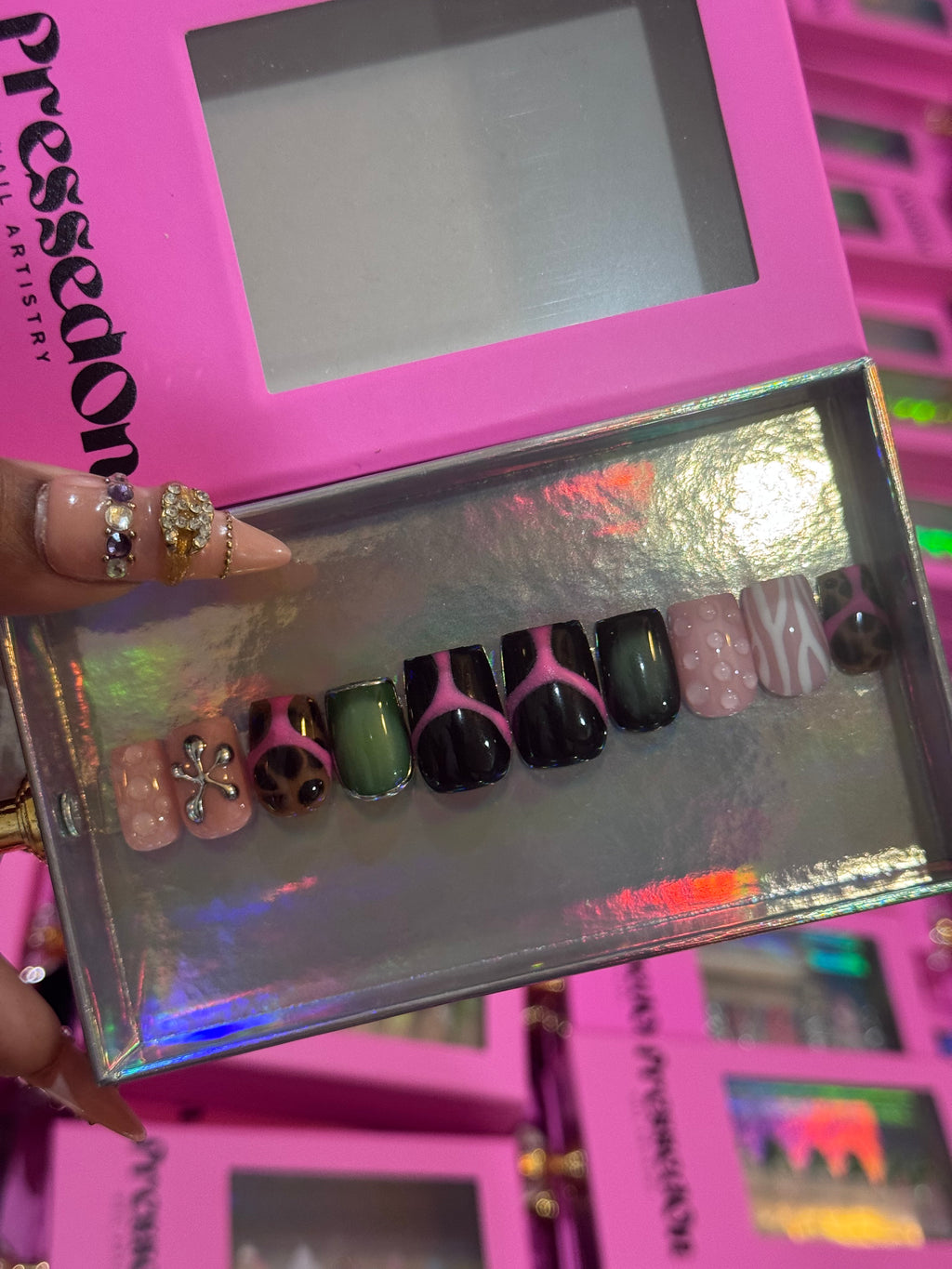 Pink Panther (Short) Press-On Nails