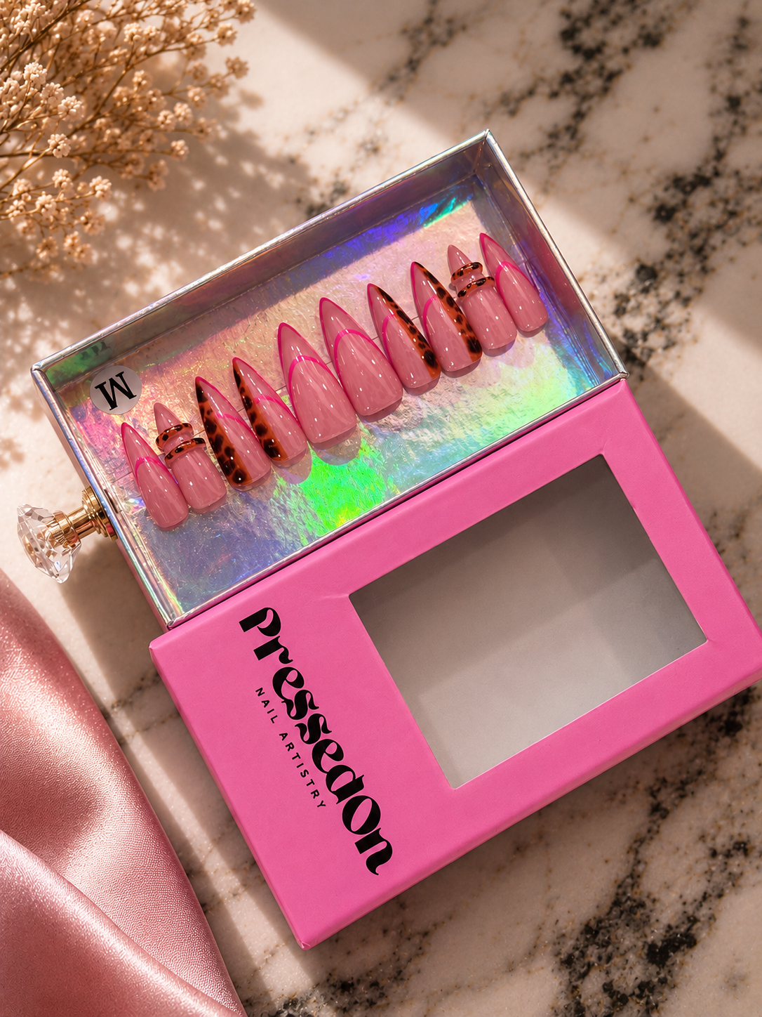 Hot Pink Vibin (Medium) Press-On Nails