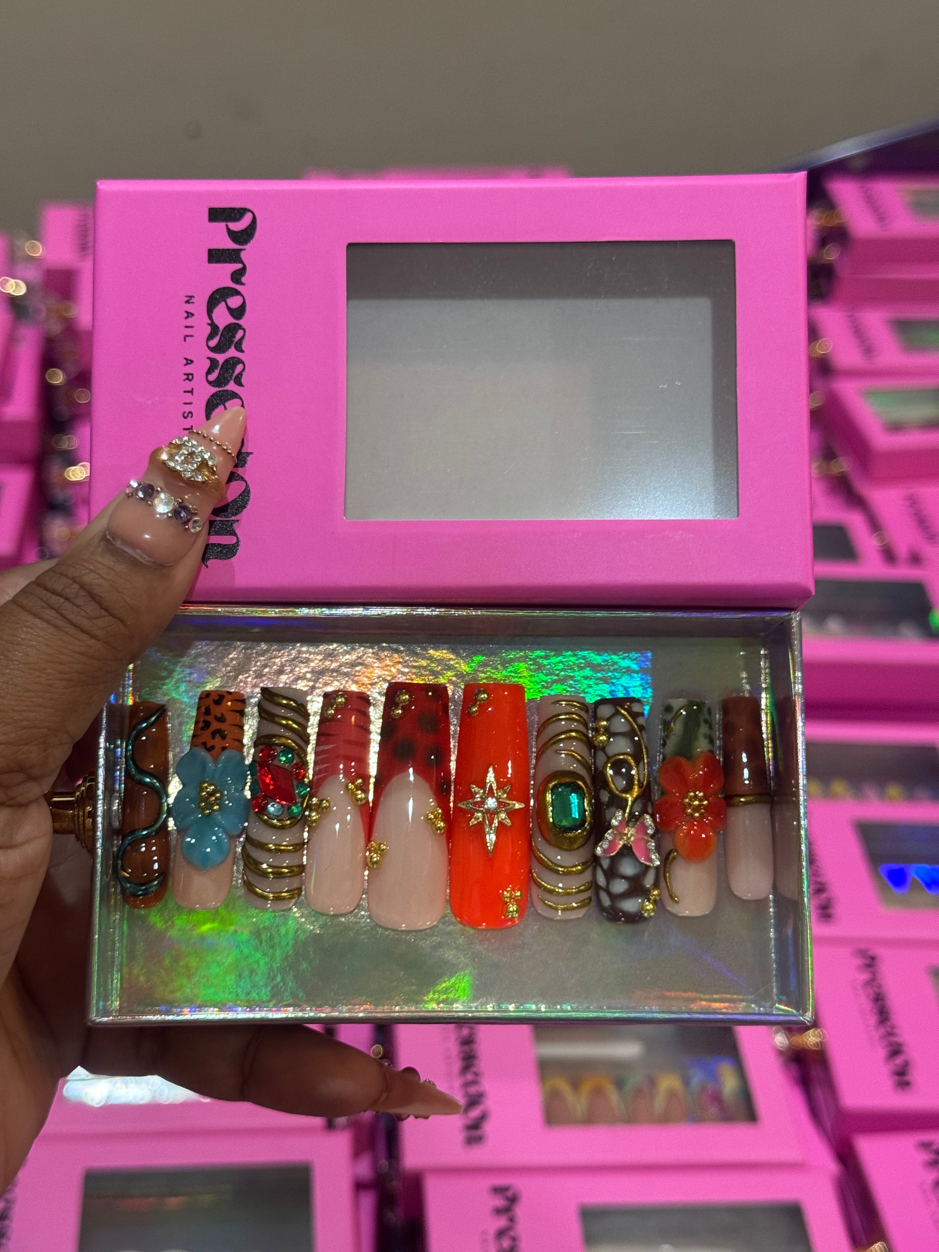 Untamed Elegance (Long) Press-On Nails