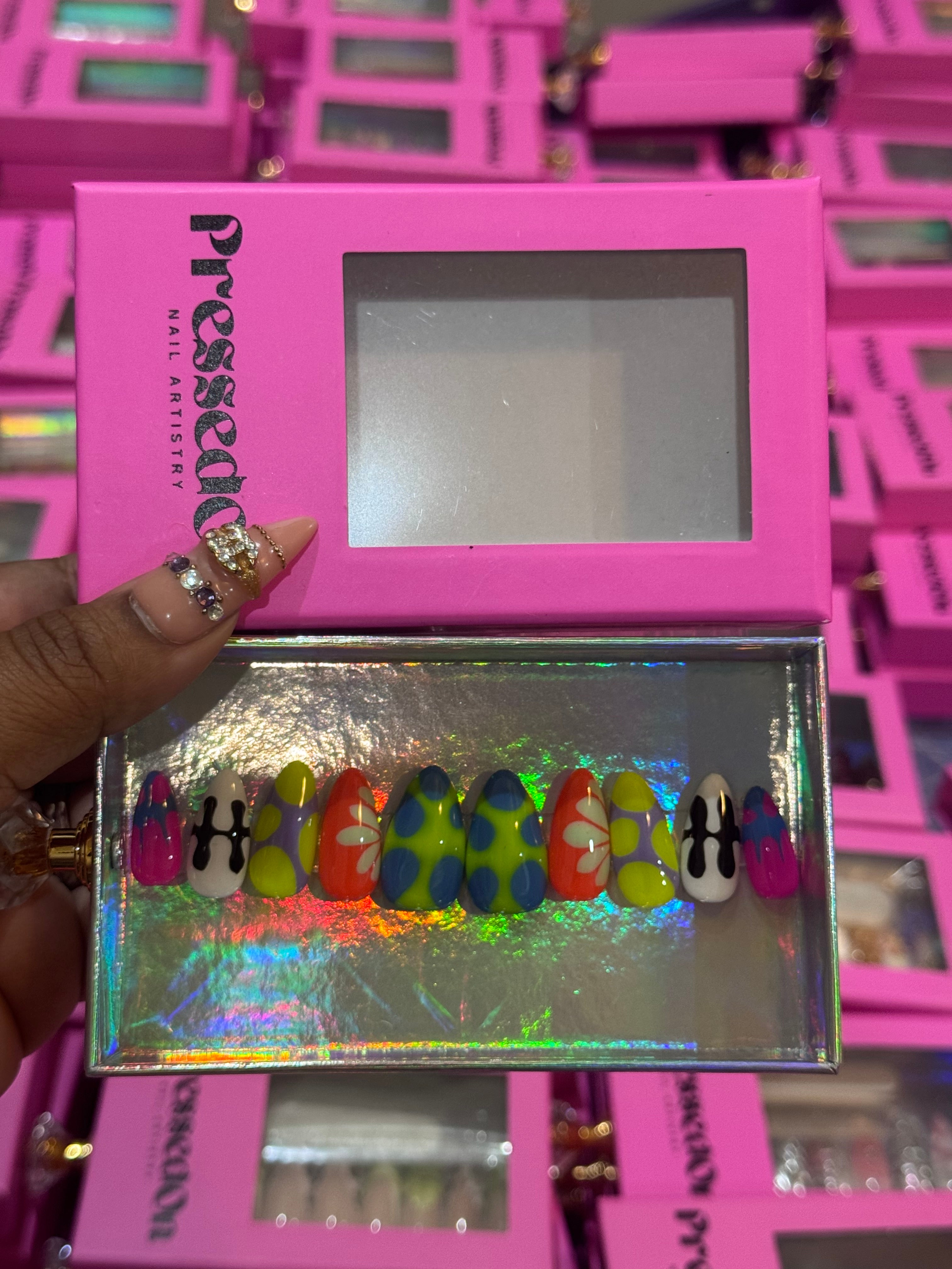 Neon Playground(Short) Press-On Nails
