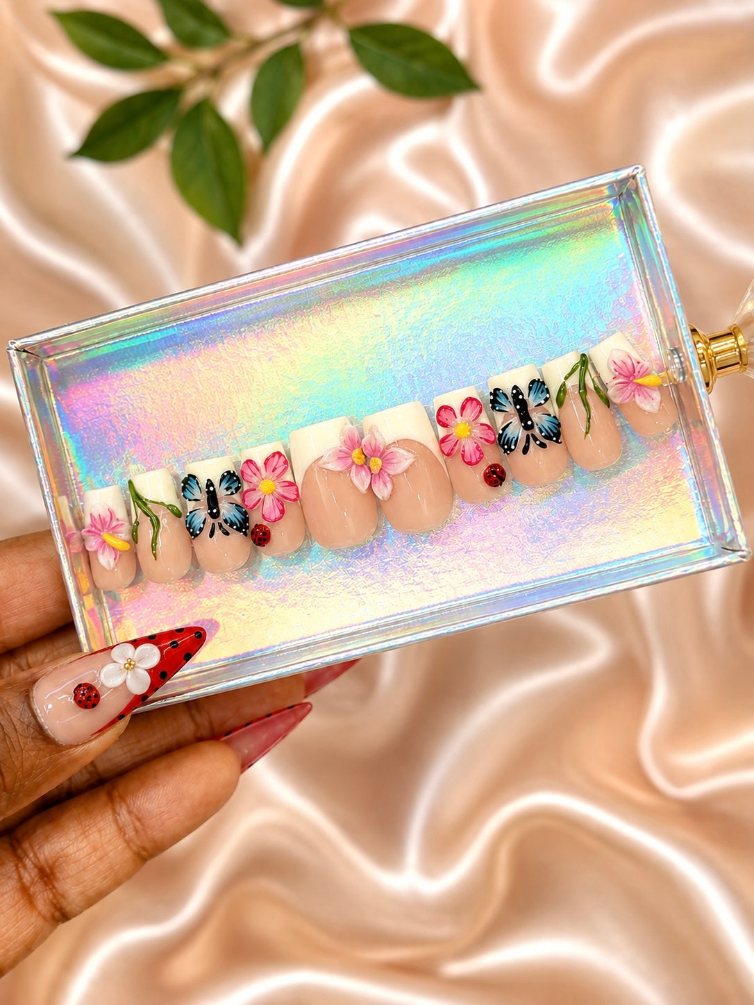 Flutter and Bloom (Short Length) Press-On Nails