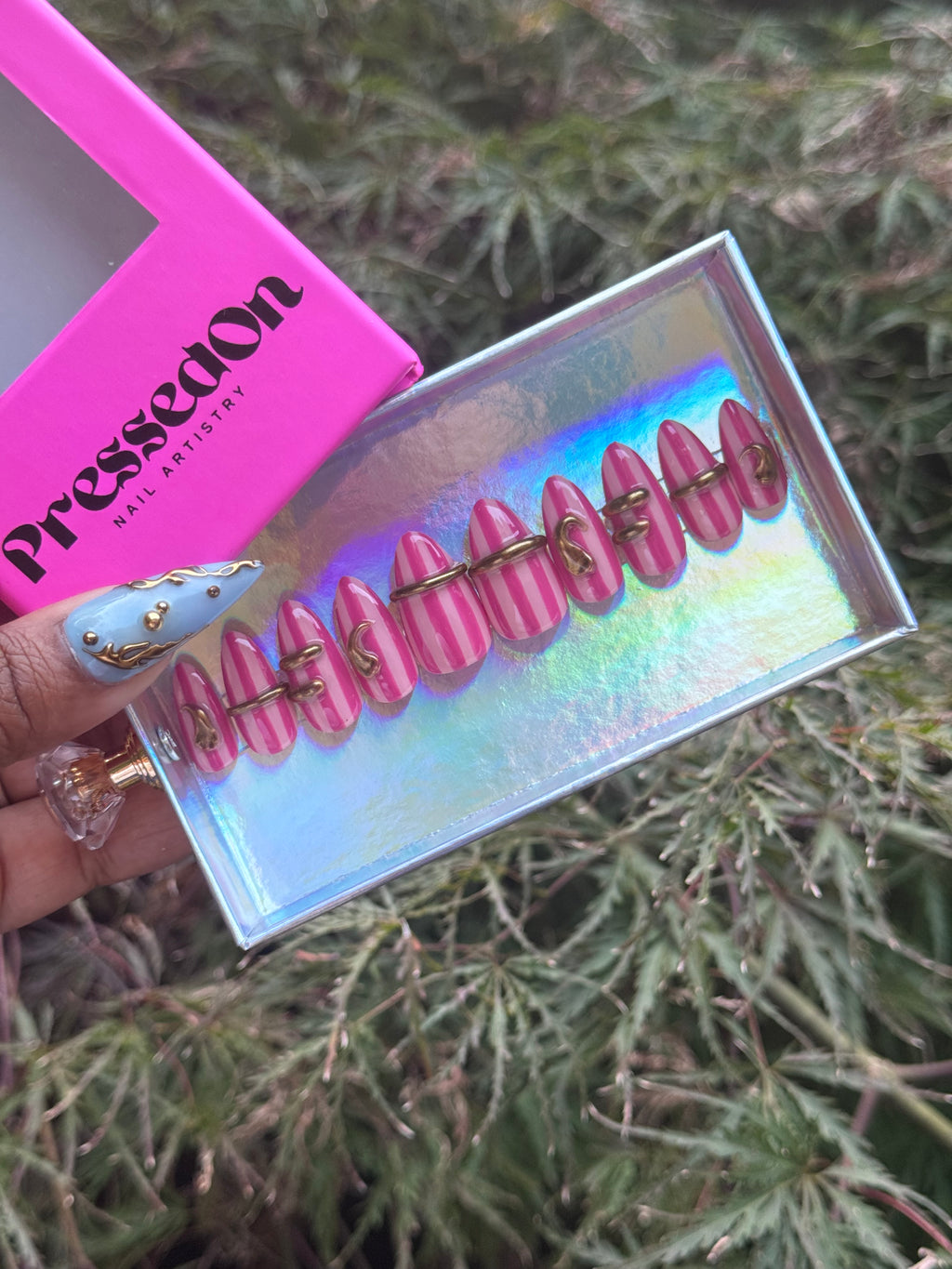 Pink n Stripes (Short)