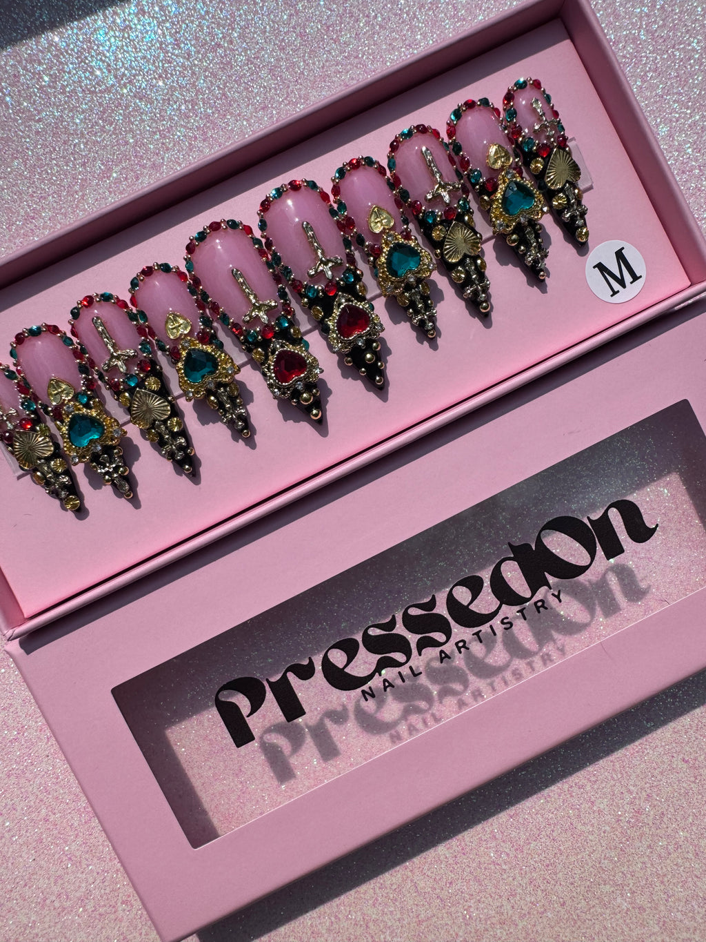 Blinged out Stilettos (Medium)