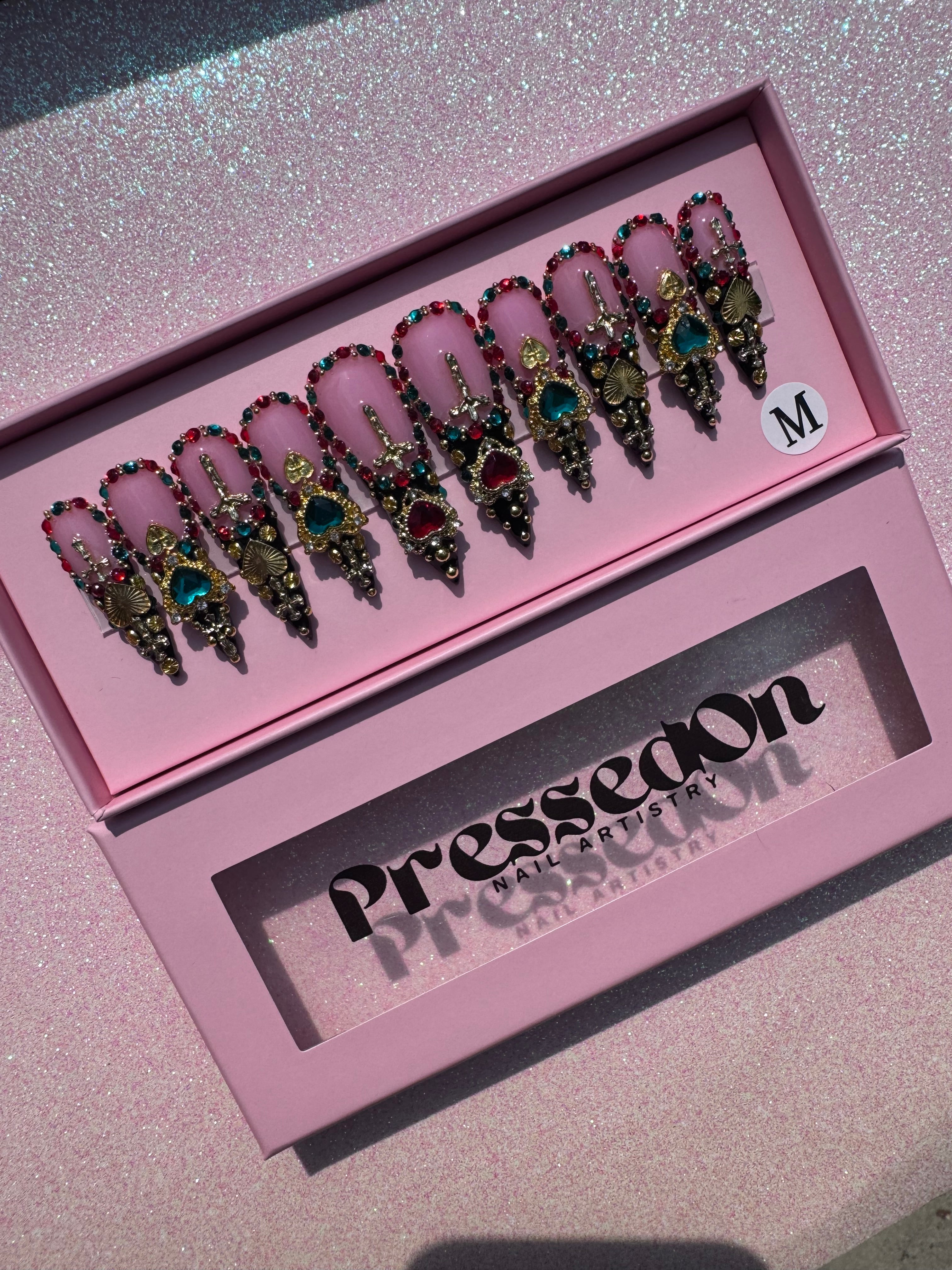 Blinged out Stilettos (Medium)