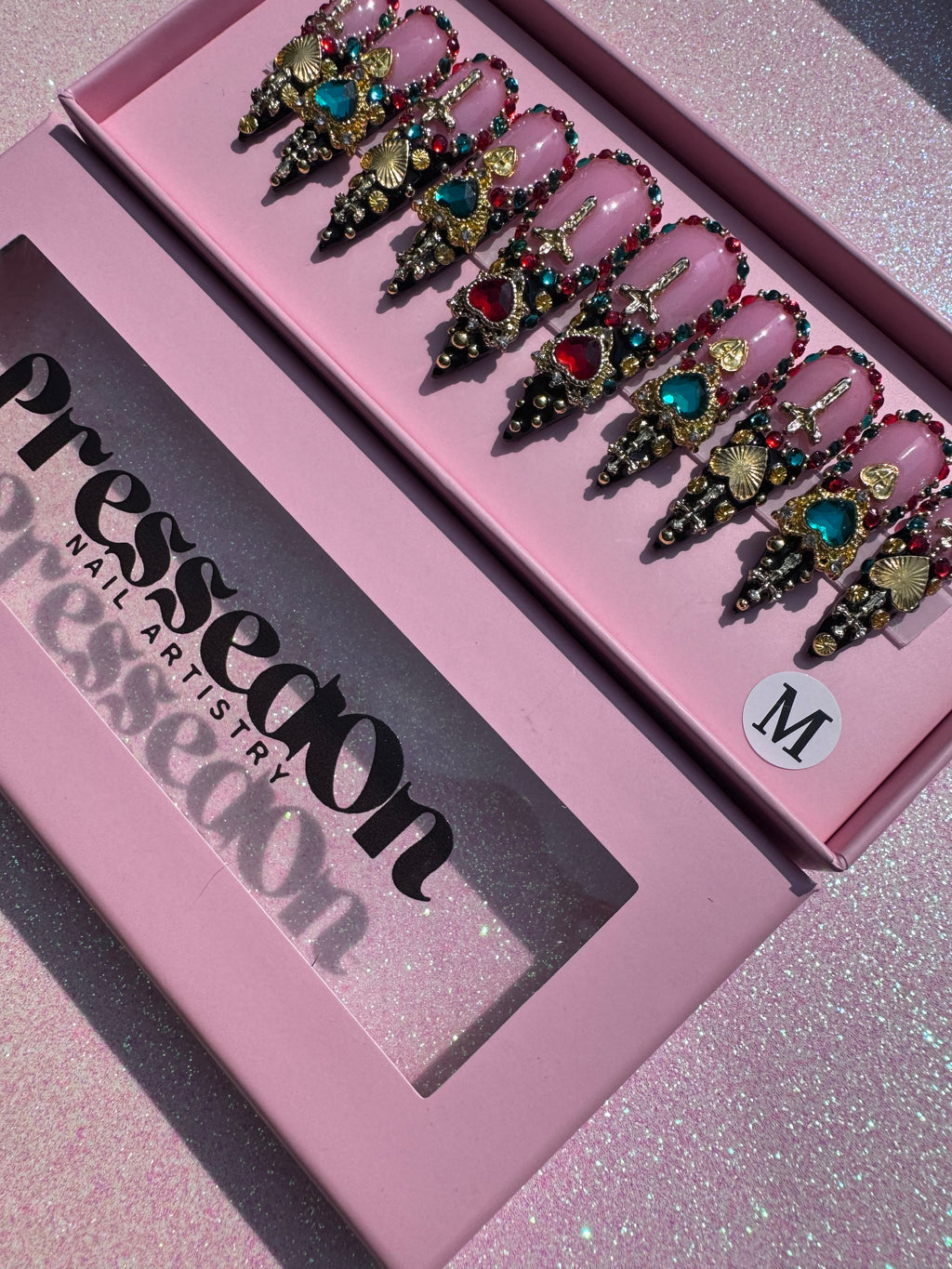 Blinged out Stilettos (Medium)