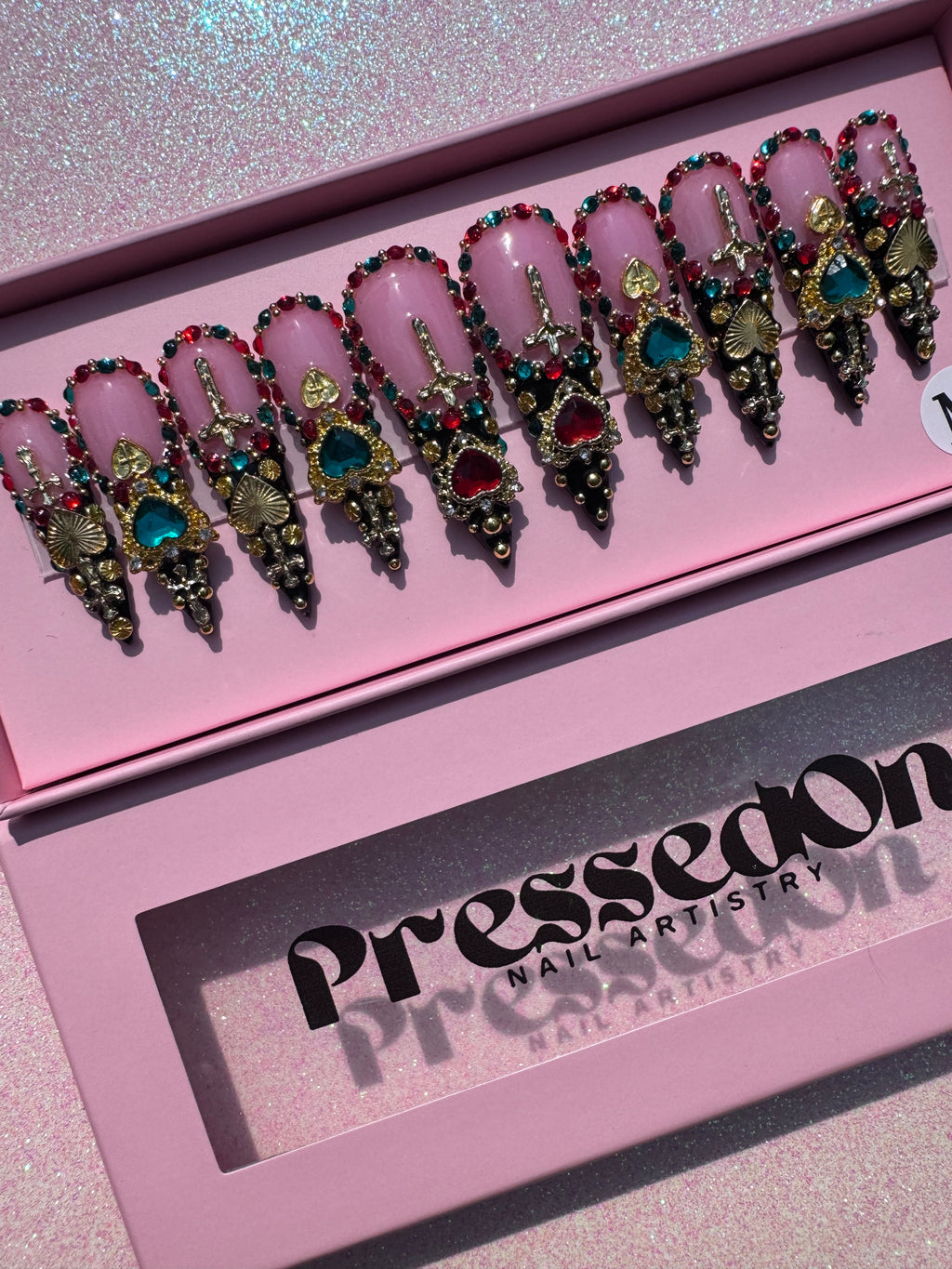 Blinged out Stilettos (Medium)