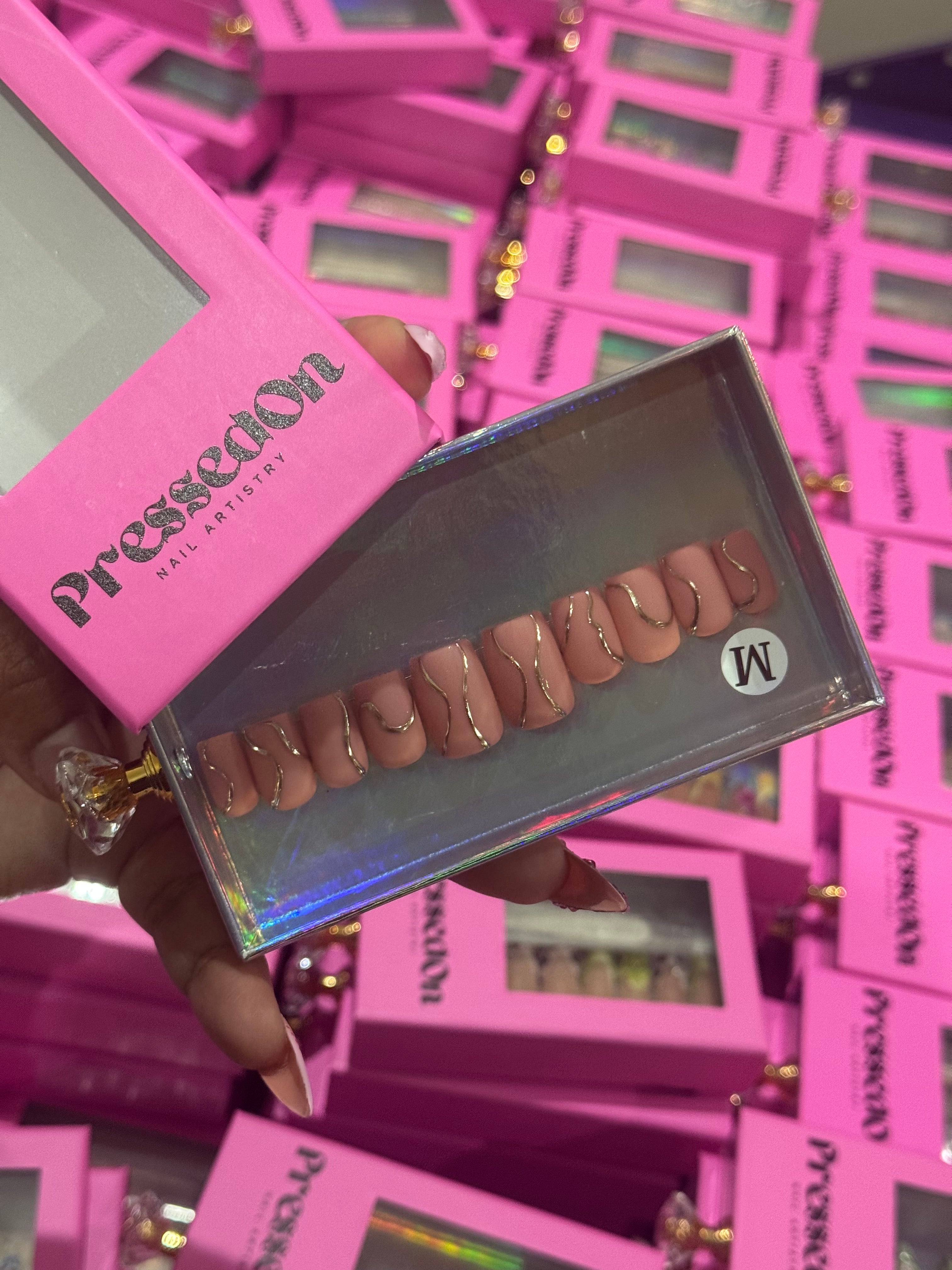 Mauve Motion (Short) Press-On Nails