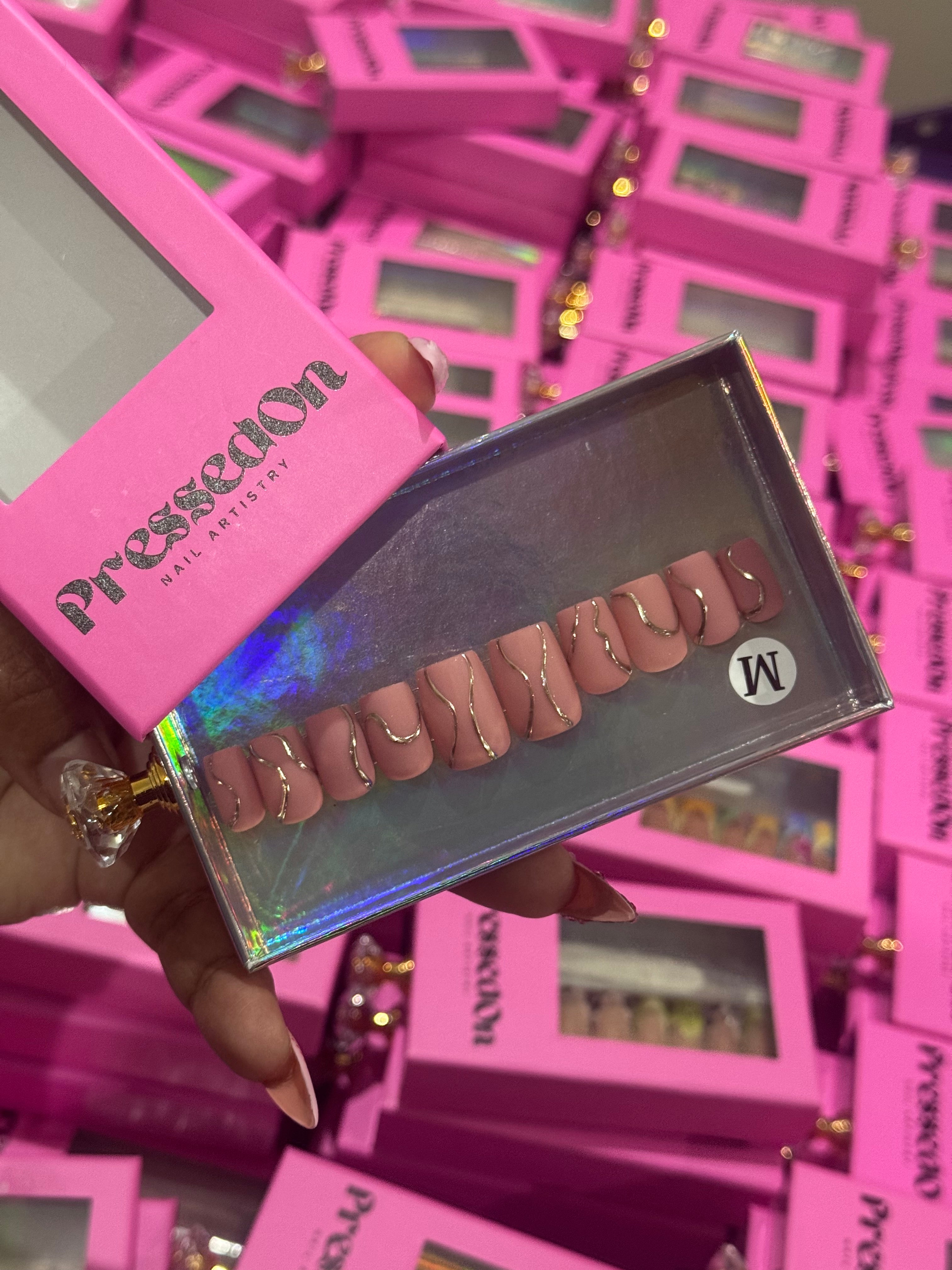 Mauve Motion (Short) Press-On Nails