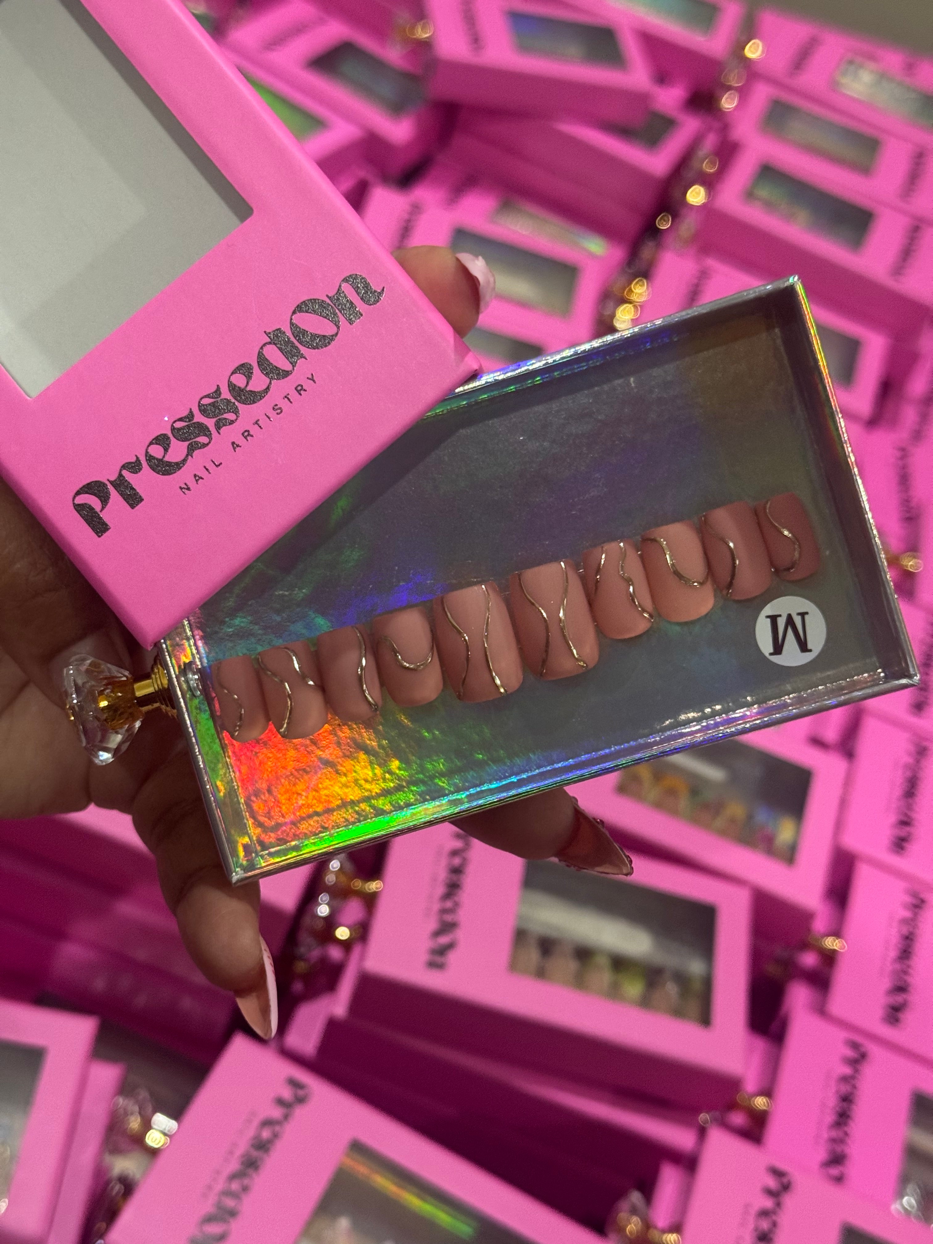 Mauve Motion (Short) Press-On Nails