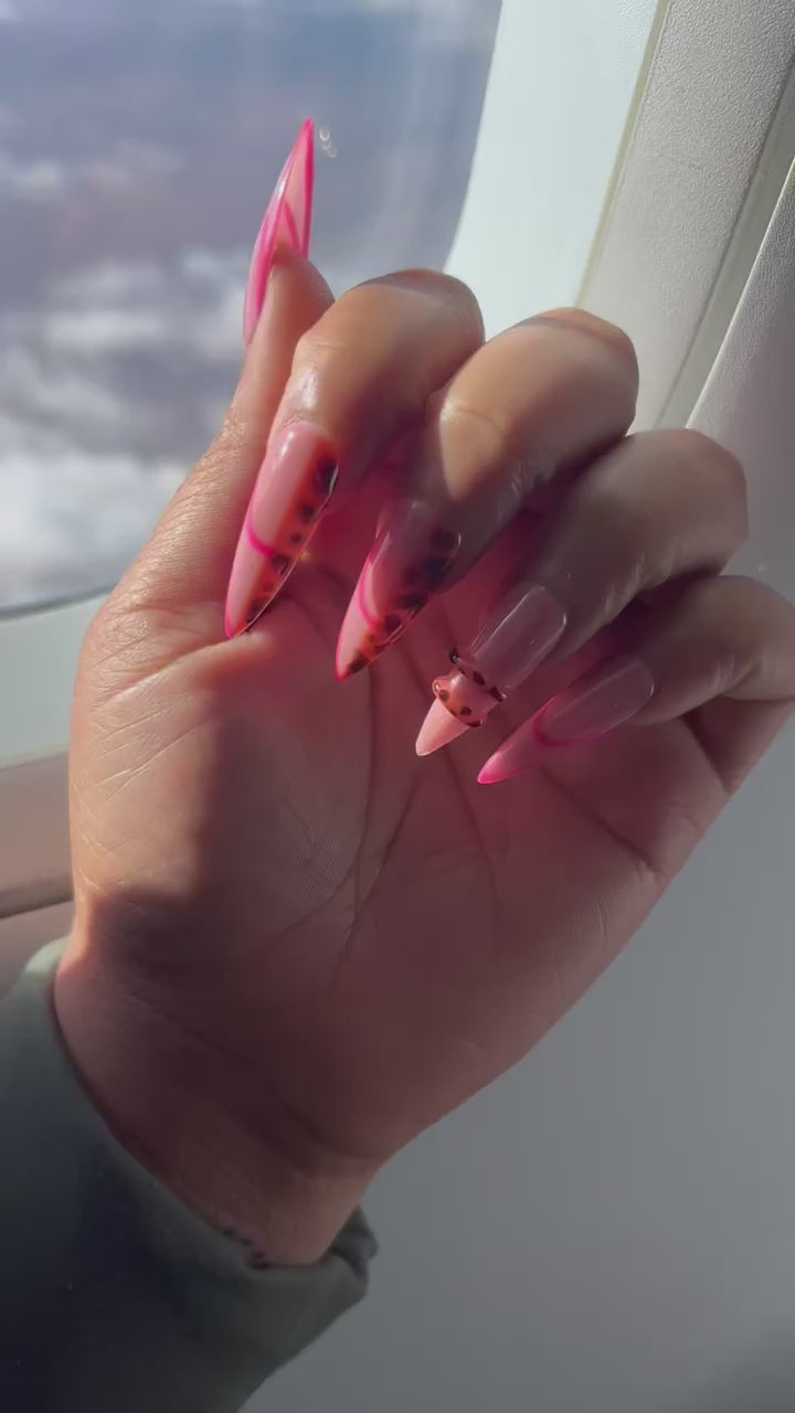 Hot Pink Vibin (Medium) Press-On Nails
